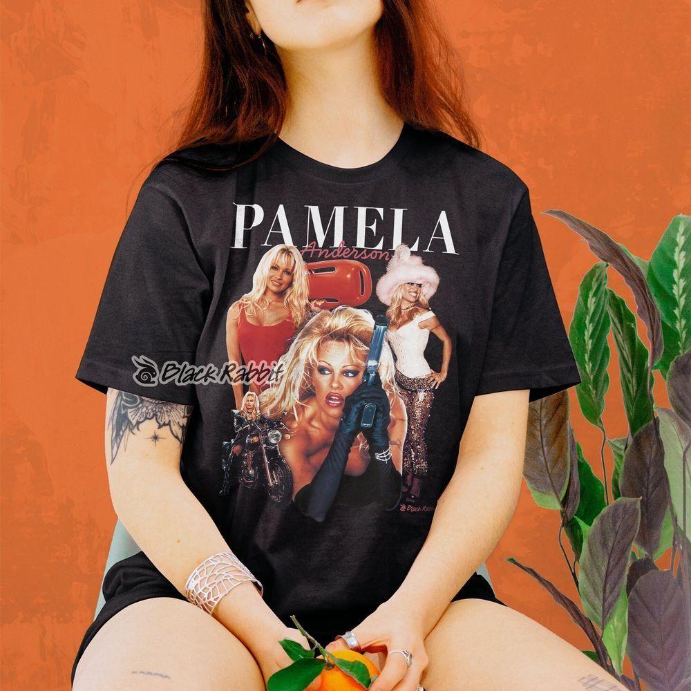 Pamela Anderson 90s Retro Vintage Bootleg Vuitino Shirt